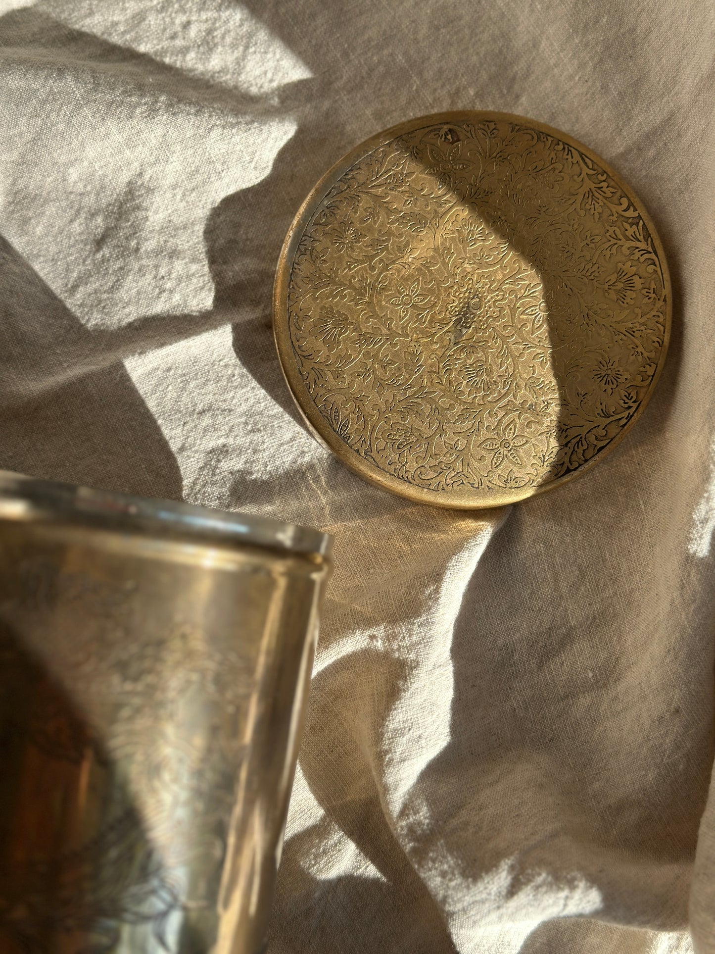 32 oz Silver Plate on Brass Tea Caddy