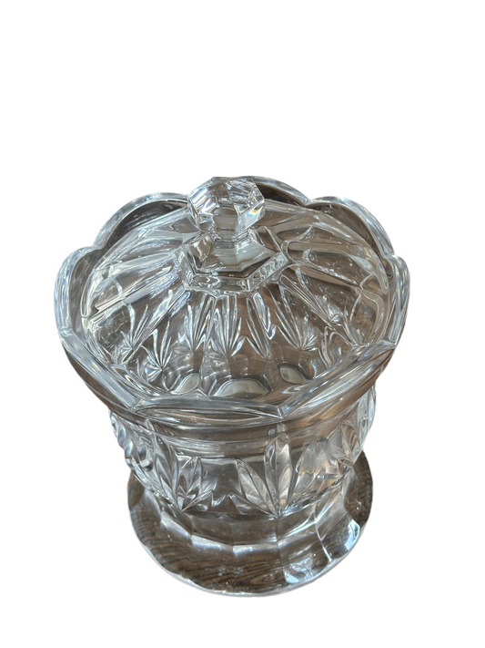 Large Crystal Biscuit Jar