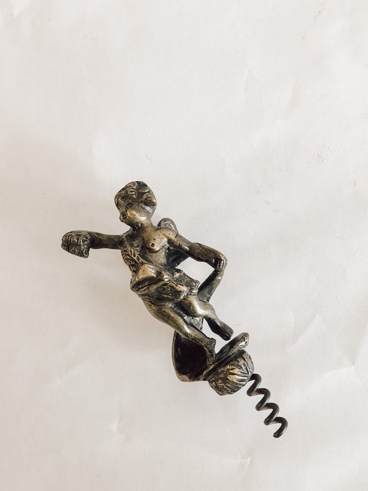 Bronze Cherub Corkscrew