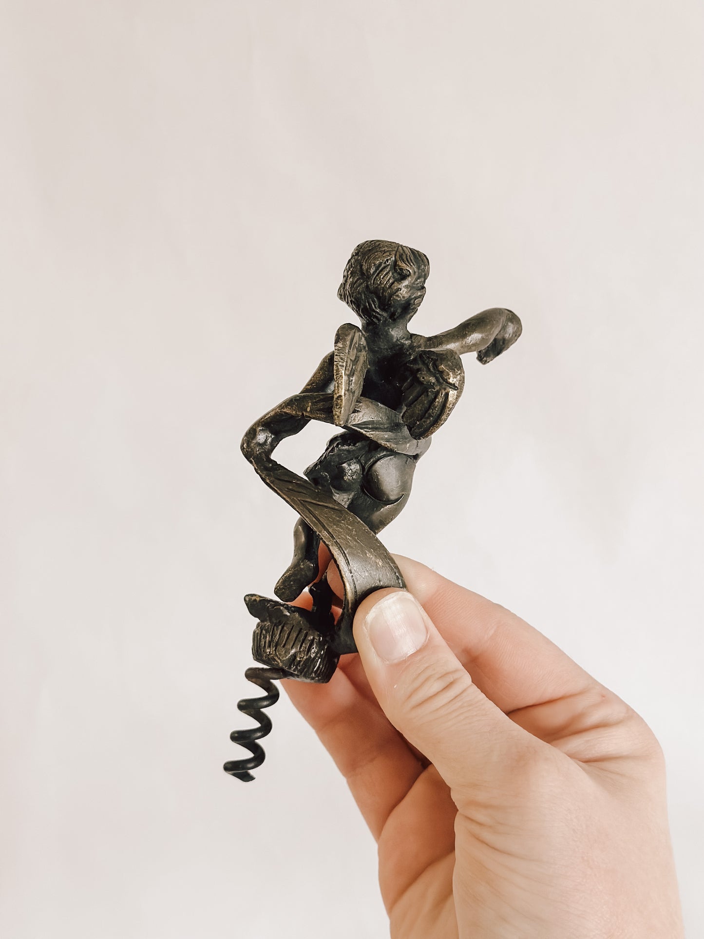 Bronze Cherub Corkscrew