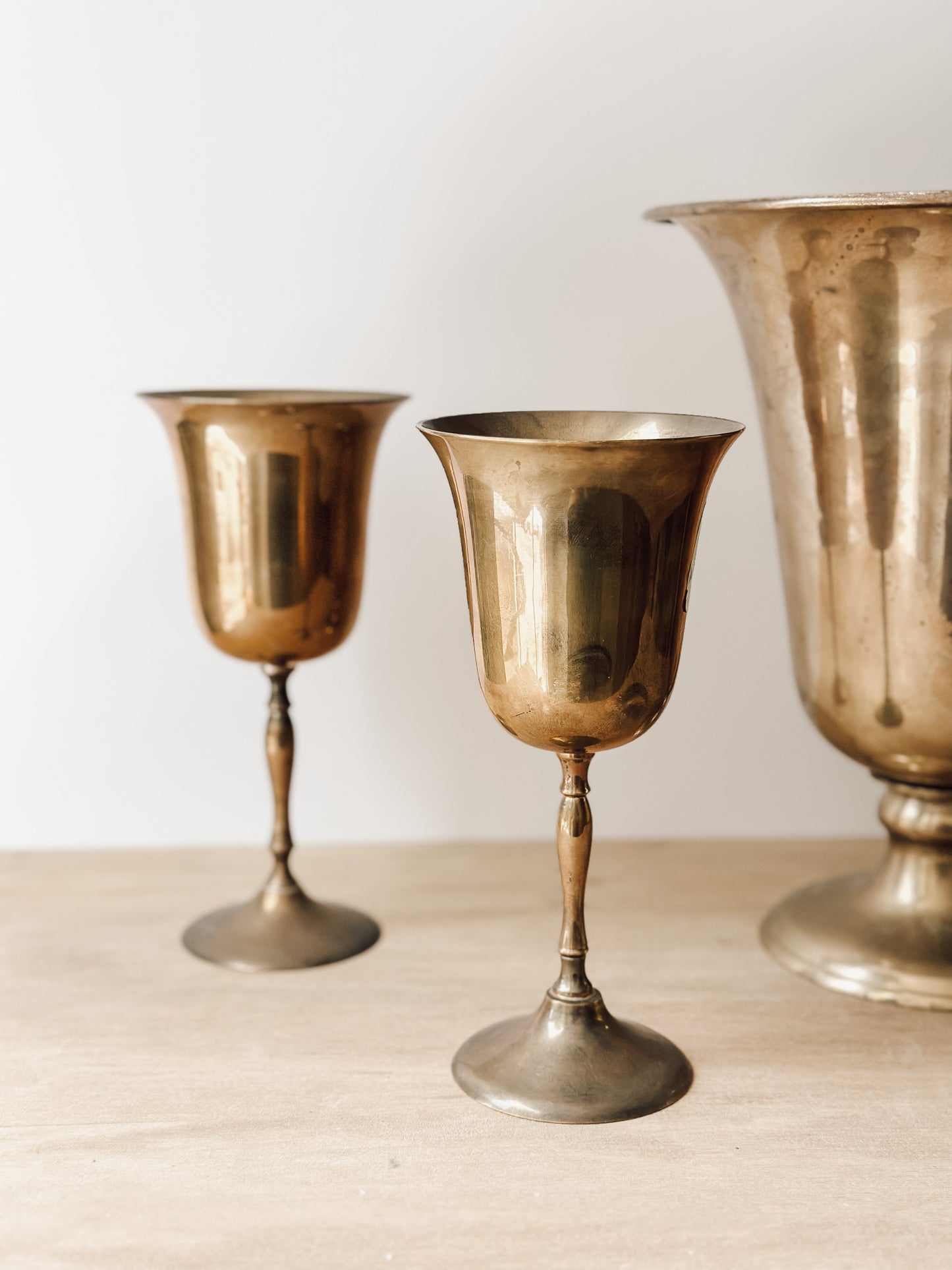 Solid Brass Goblets